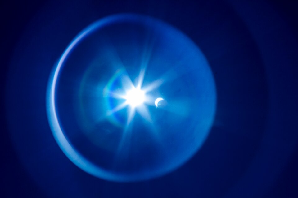 Natural spectacle solar eclipse sky event