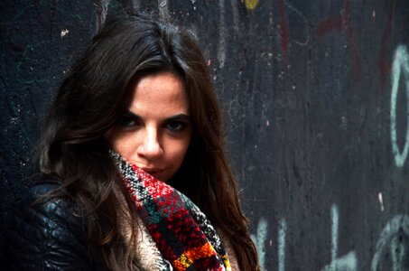 Italian long hair scarf