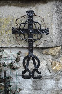 Old christianity gray cross