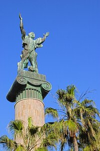 Malaga spain statue photo