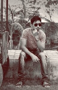 Sunglasses sitting black and white