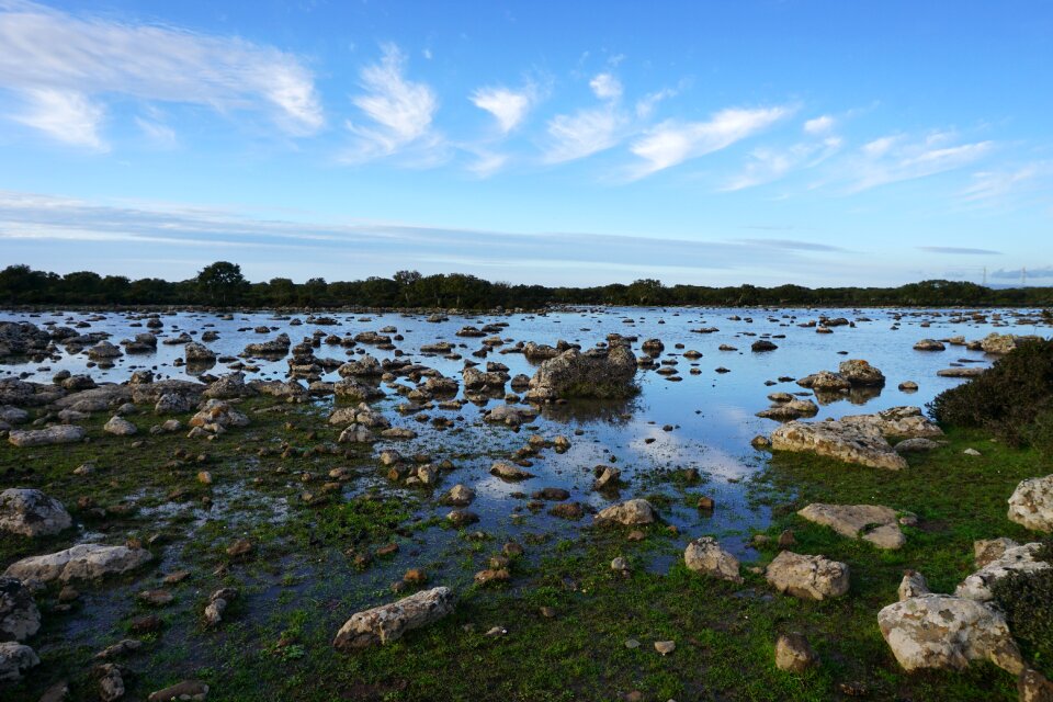 Landscape rocks sky