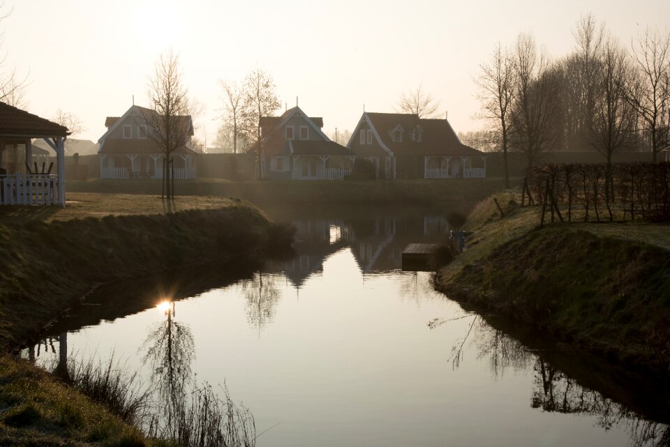 Water dutch landscape cold