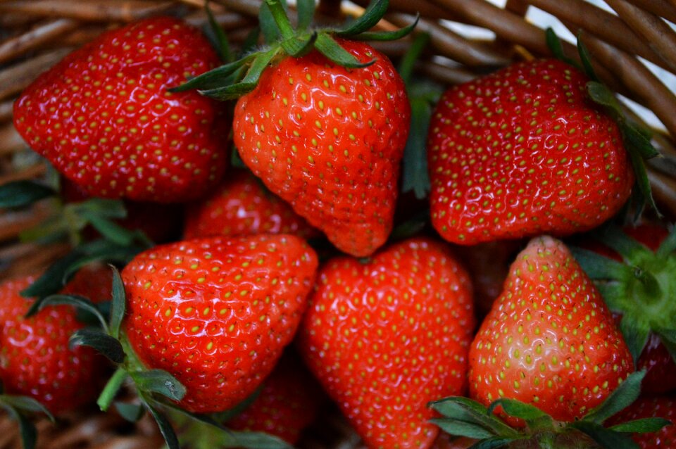 Red food red strawberry earth