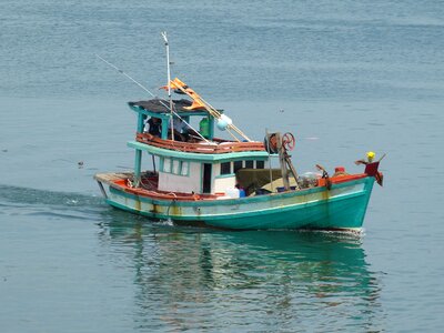 Sea boats fisherman photo