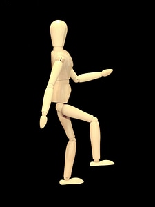 Mannequin faceless black background