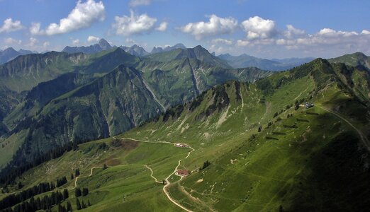 Mountains alpine oberstdorf