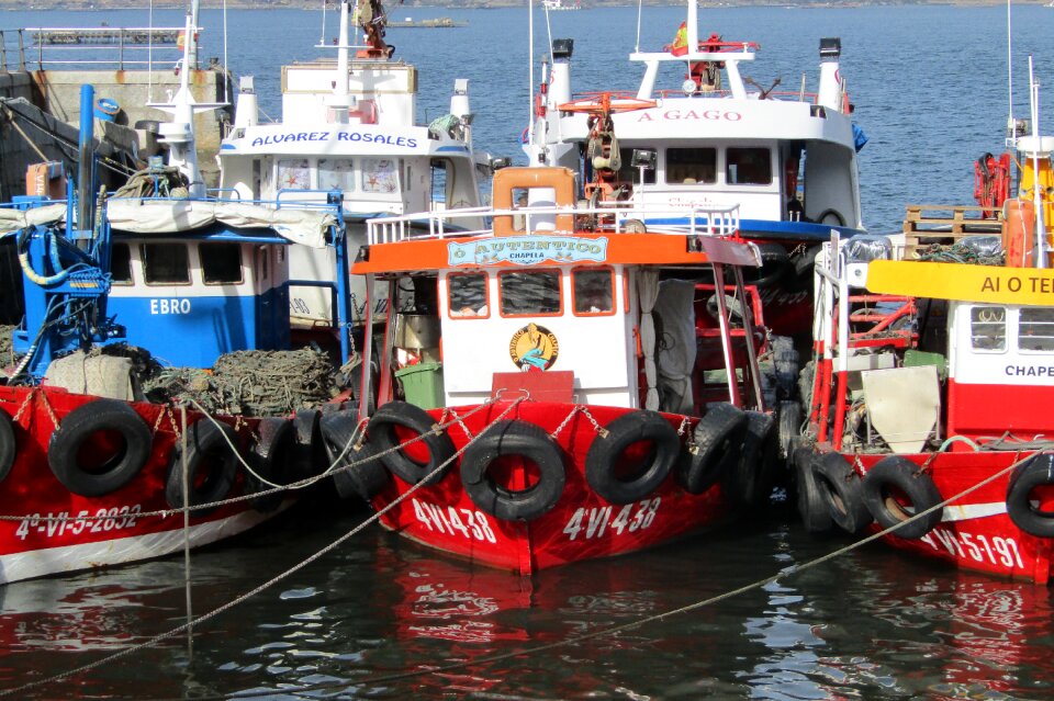 Fishing mussel ria de vigo