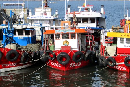 Fishing mussel ria de vigo