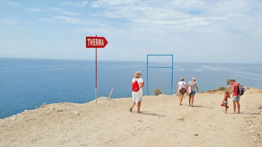 Sea holiday hiking