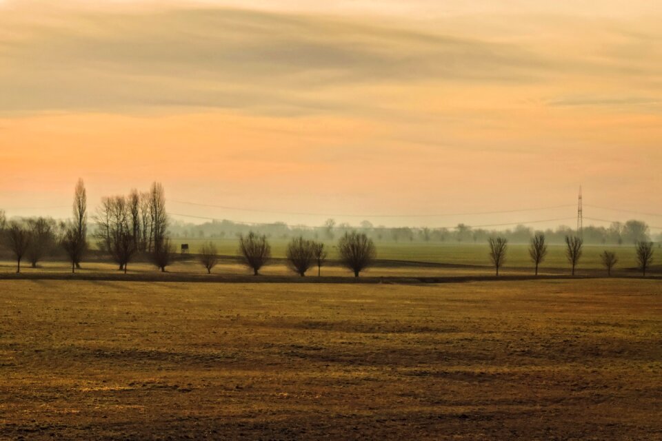 Fields landscape skies