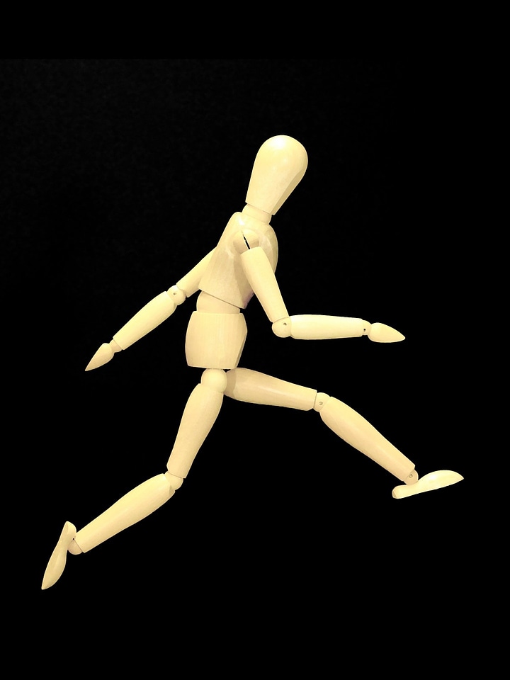 Mannequin faceless black background
