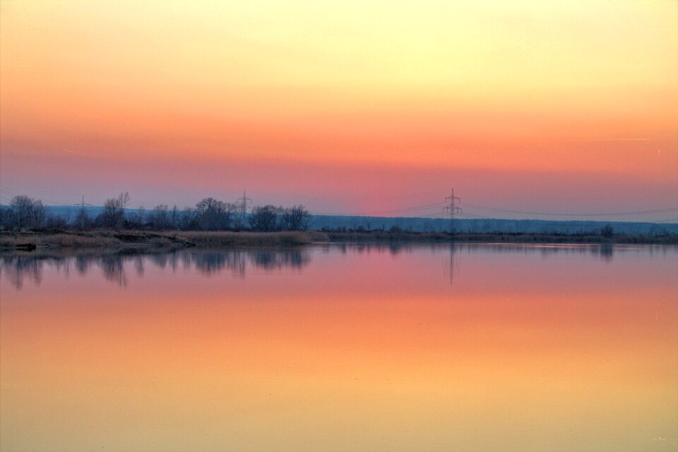 Abendstimmung landscape mirroring