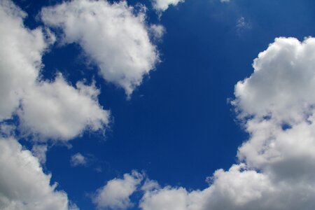 Cloudy summer blue sky clouds