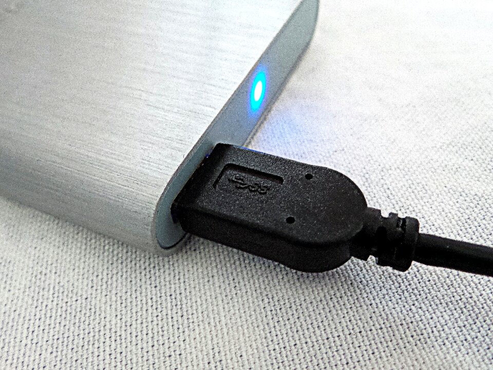 Hard drive data storage connected