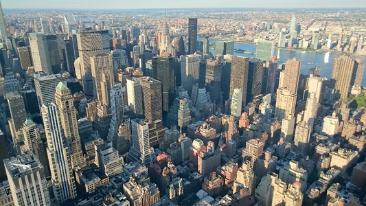 City skyscrapers panorama