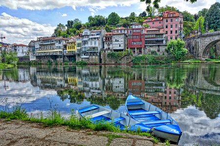 Village reflection vessels photo