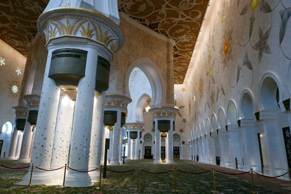 Sheikh zayed mosque architecture chapel photo