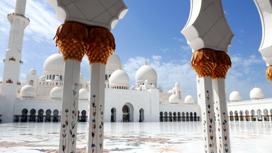 Sheikh zayed mosque islamic decoration columns