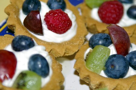 Blueberries berries raspberries photo