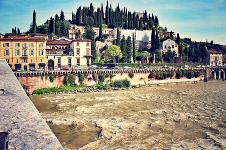River flowing hill