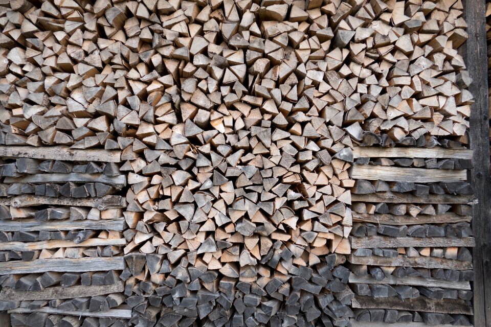 Holzstapel stacked pile of wood