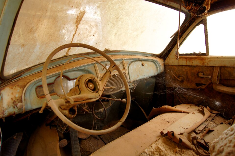 Old interior dashboard