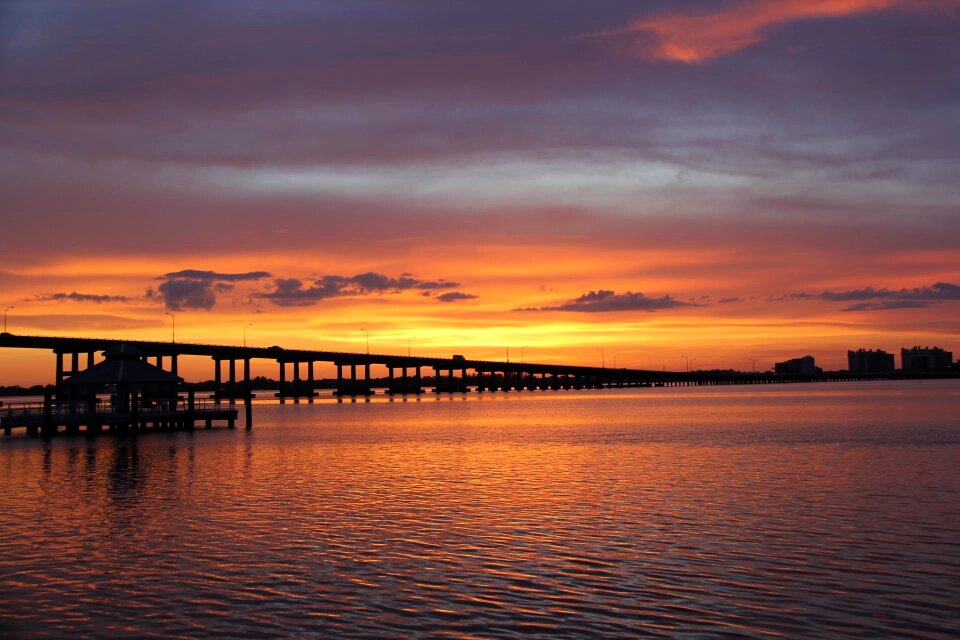 Bridge caloosahatchee orange