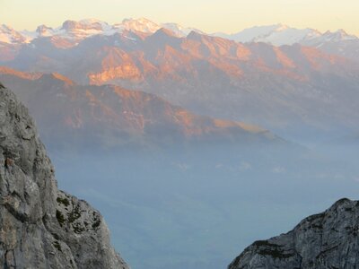 Panorama sunset massif