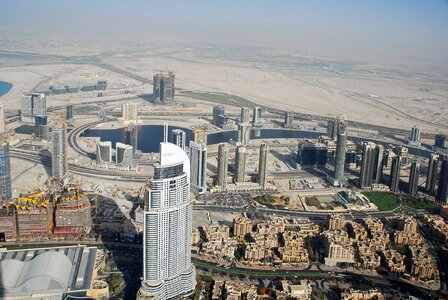 Aerial photographs skyscraper skyscrapers