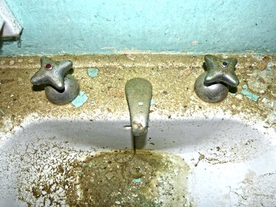 Old abandoned toilet
