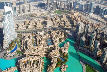 Aerial photographs skyscraper skyscrapers