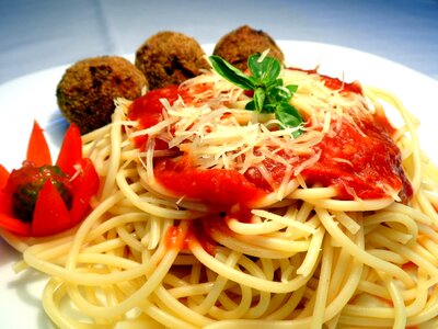 Healthy white plate of food