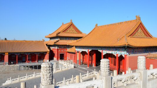 Beijing forbidden city architecture photo