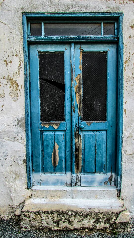 Abandoned architecture door