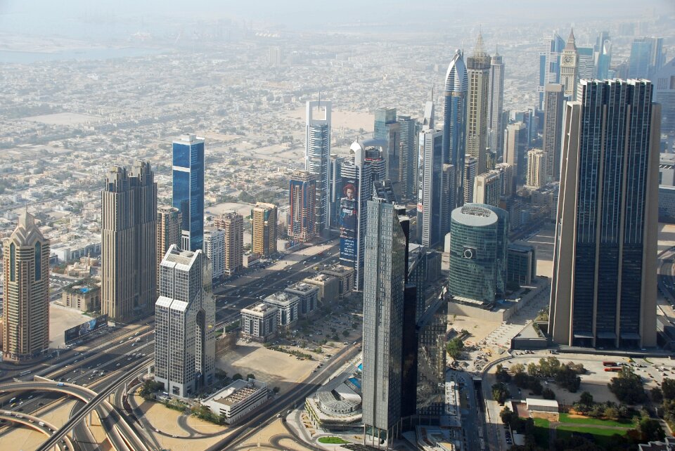 Aerial photographs skyscraper skyscrapers