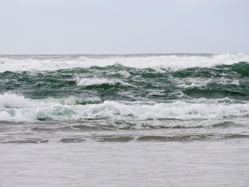 Coast oregon ocean wave