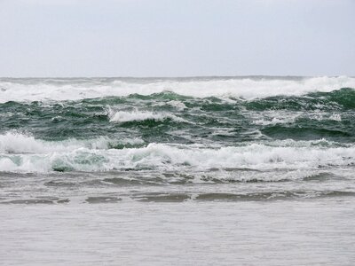 Coast oregon ocean wave photo