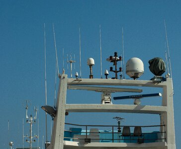 Navigation radar antennas photo