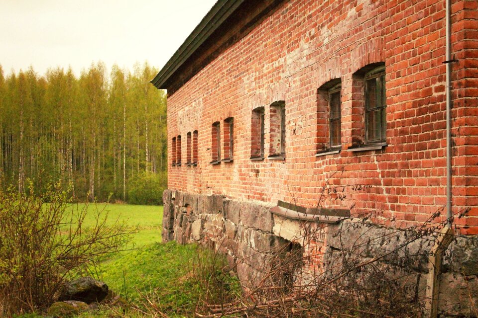 Wall red brick texture