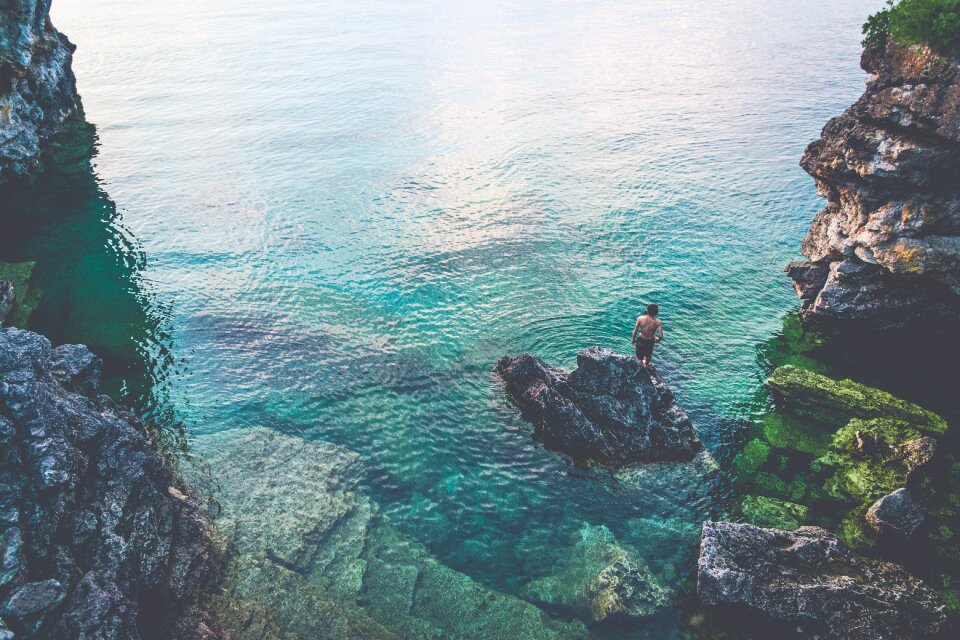 Blue coast nature