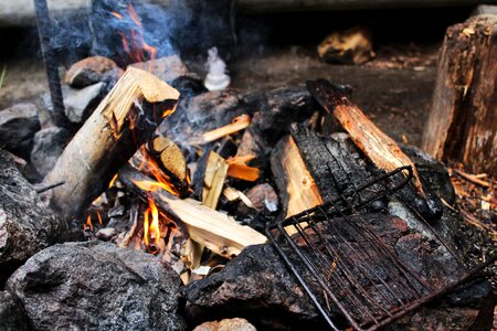 Bonfire outdoors hiking