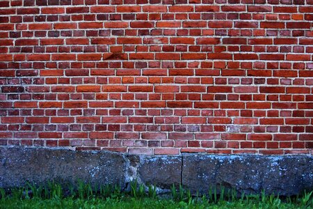 Wall red brick texture