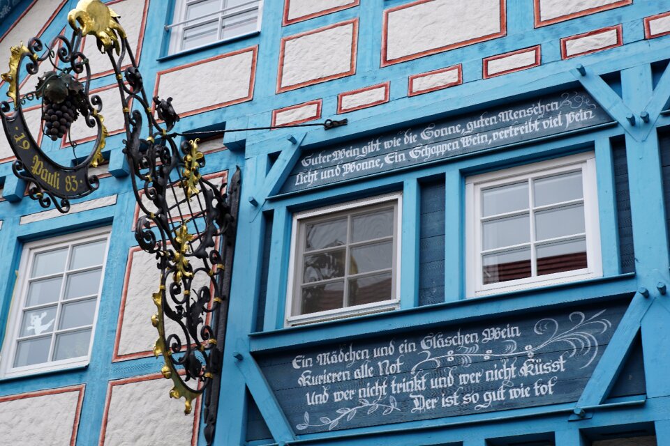 Blue architecture lake constance