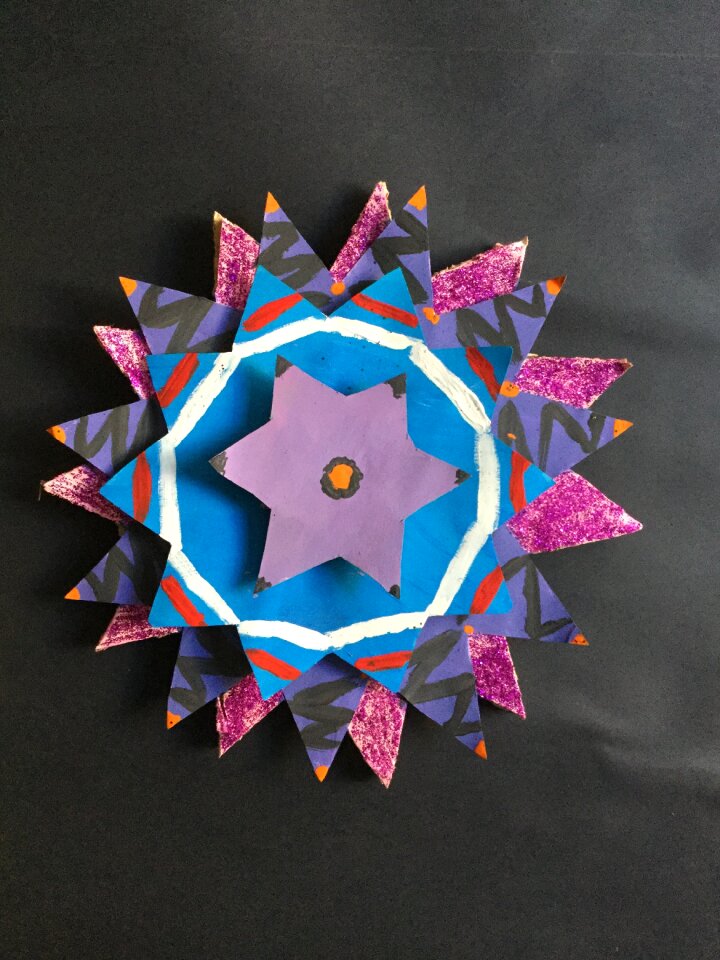 Stellate polygons high school art