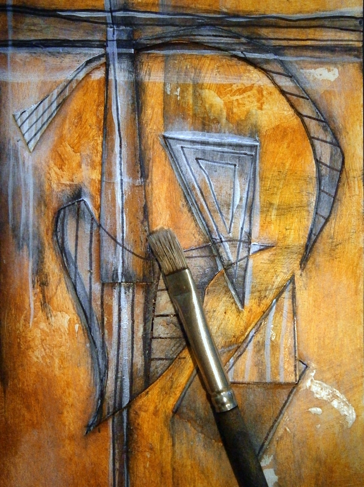 Art brush art informel