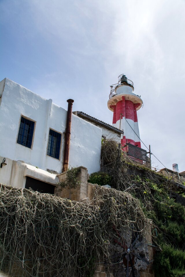 Coast high old lighthouse