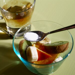 Breakfast tea fruit salad