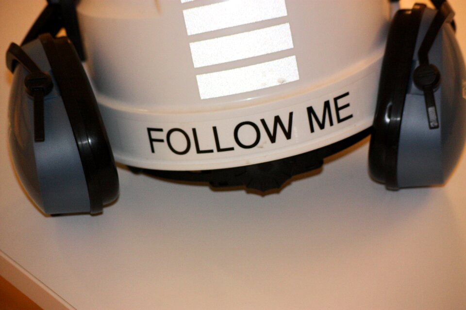 Helmet security follow
