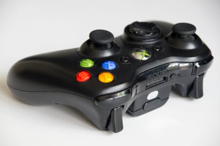 Videogame console joystick photo